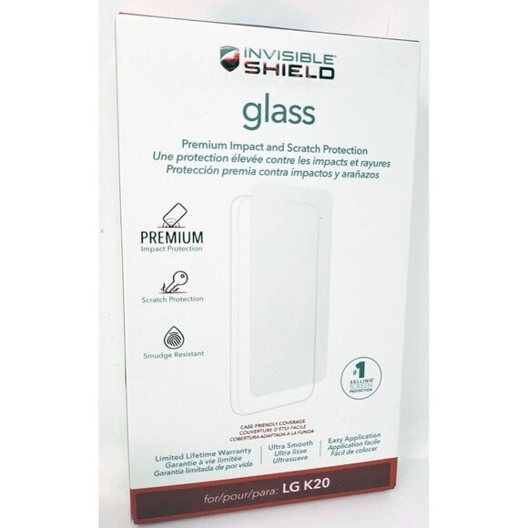 Zagg Glass Screen Protector for LG K20, NEW - Picture 1 of 2